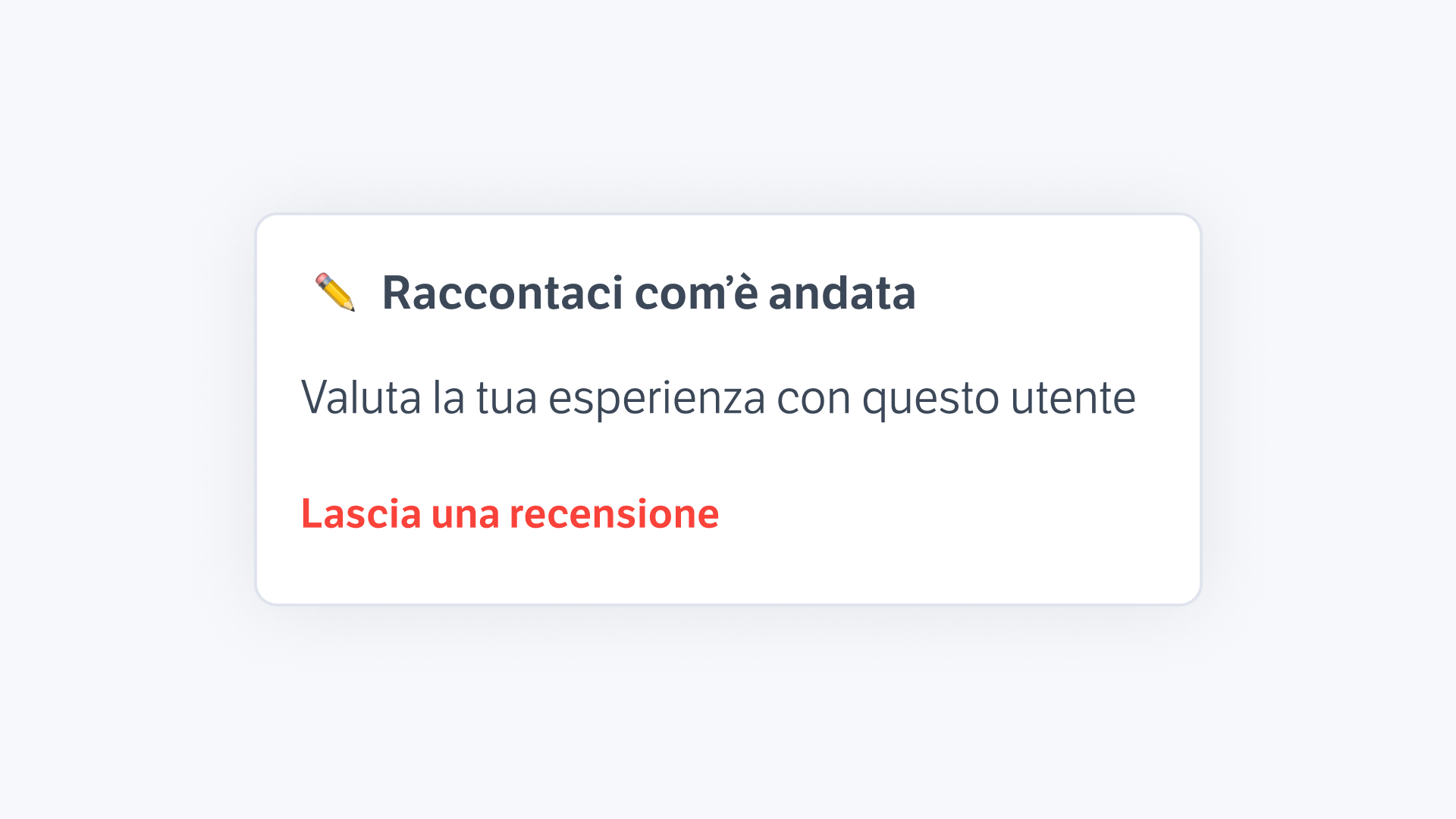 Lasciare Una Recensione Assistenza